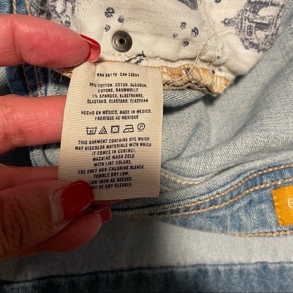 Pilcro And the Letterpress Jean Shorts Distressed Size 29  Blue Anthropologie - Picture 10 of 11